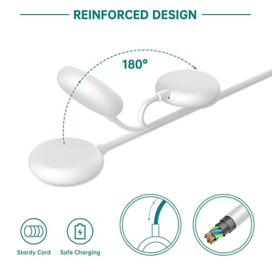 Magnetisk smartklokkelader Hvit