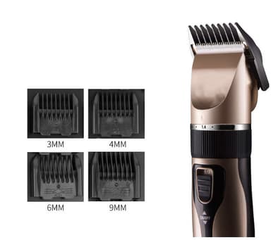 Stillegående pelstrimmer for hund, med tilbehør Champagne