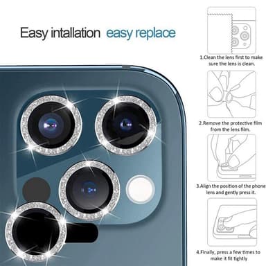 Kamerabeskyttelse 2-pakning Blå iPhone 13/13 Mini