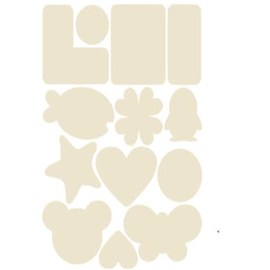 Selvklebende lapp for klutreparasjon Nylon Beige 5-ark