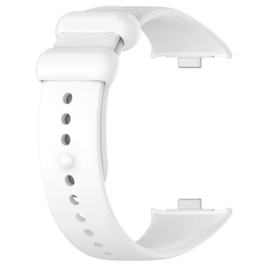 Silikonklokkerem med beskyttende veske for Xiaomi Band 8 Pro Hvit