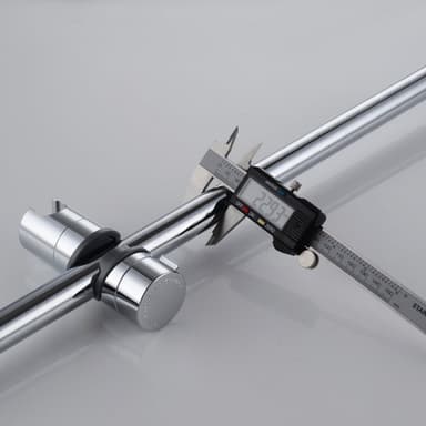 Hånddusjholder for dusjstang justerbar 18-25 mm ABS Sølv