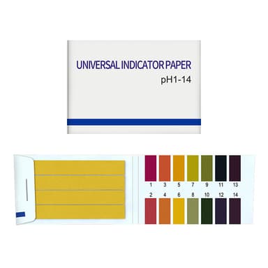 Lakmuspapir for pH-test (1-14) 80 teststrimler Flerfarget 1-pakning