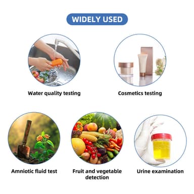 Lakmuspapir for pH-test (1-14) 80 teststrimler Flerfarget 1-pakning