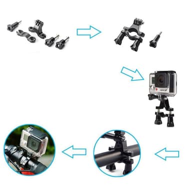 GoPro tilbehørssett med 37 deler
