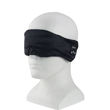 Bluetooth Eyemask - Trådløs søvnmaske med innebygde høyttalere for avslappende og rolig søvn Sort