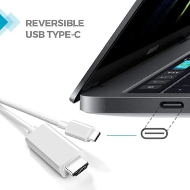 USB-C til HDMI-kabel 4K UHD 2 meter