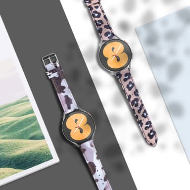 Klokkereim for Samsung Galaxy Watch Active1 / 2 Gen Leopard-mønster