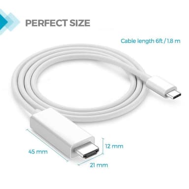USB-C til HDMI-kabel 4K UHD 2 meter
