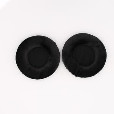 1 par universelle, runde flanell-øretelefondeksler til øreputer 9.5 cm