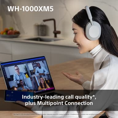 Sony WH-1000XM5 trådløse around-ear hodetelefoner (smoky pink)