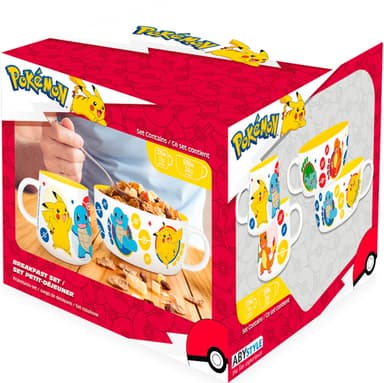 ABYStyle Pokemon sett med krus og skål (Pikachu & Kanto)