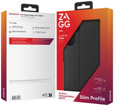 Zagg Samsung Galaxy S24 FE lommebokdeksel (sort)