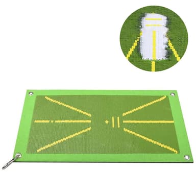 Golftreningsmatte for svingdeteksjon med spiker, ball, karabinkrok 25x50 cm