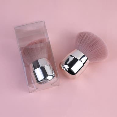 Sminkebørste med rund hodebørste Rosa