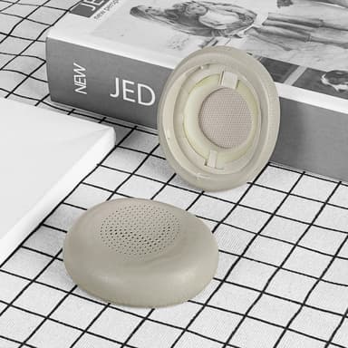 Erstatning av øreputer for Jabra Elite 45h/Evolve2 65, mykt minneskum og øreputer i proteinskinn Gull