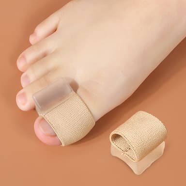 Tåavstandsstykke, tåskillere, tåkorrigerer for overlappende tå 1 par Beige L