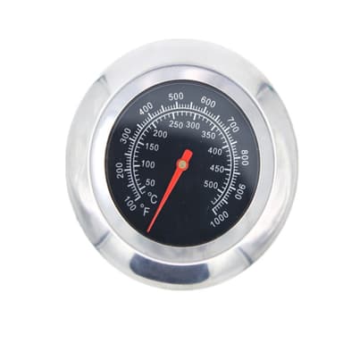 Analogt steketermometer for grill i rustfritt stål