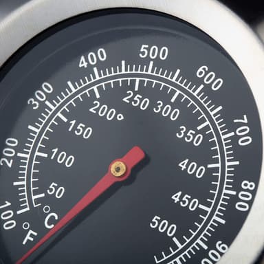 Analogt steketermometer for grill i rustfritt stål