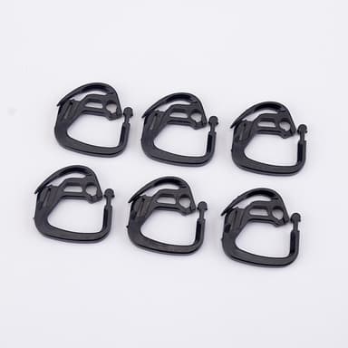 50 pakke gardinkroker for drivhusskyggesystem Sort