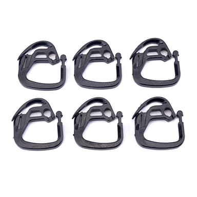 50 pakke gardinkroker for drivhusskyggesystem Sort