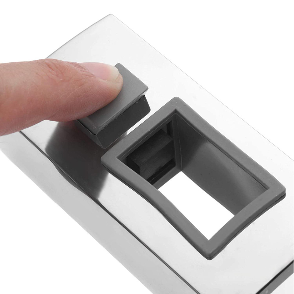 360 graders rotasjon justerbar dusjhodeholder for skyvebar bad Sølv 3 x 1.8 cm