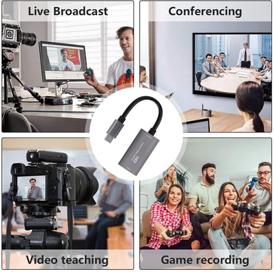 Video Capture Card / USB-C-HDMI-yhteensopiva sovitin - Gigantti ...