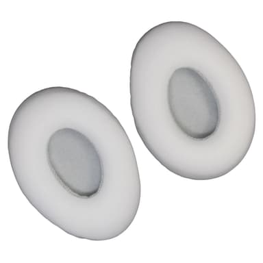1 par hodetelefonerstatning i proteinskinn for Monster Diamond Tears Hvit