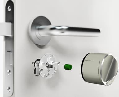 Danalock V3 trådløs smartlås (sølv/HomeKit/Scandi)
