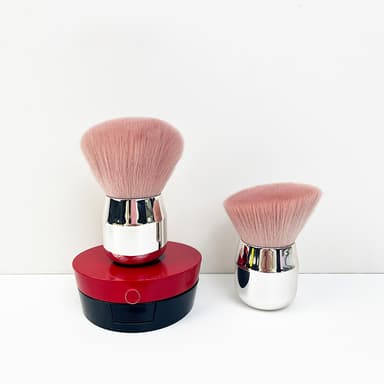 Makeup Brush Mushroom Angled Head Brush Rosa