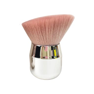 Makeup Brush Mushroom Angled Head Brush Rosa