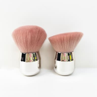 Makeup Brush Mushroom Angled Head Brush Rosa