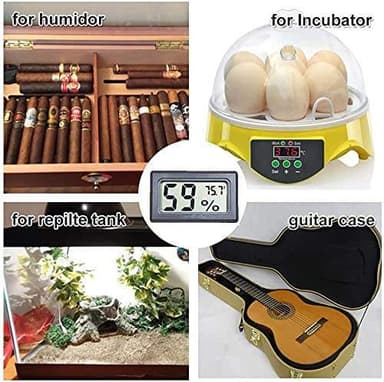Mini digitalt hygrometer / termometer 2-pakning