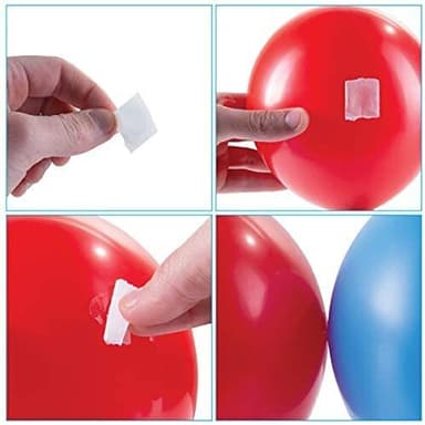 Monteringssett for plastballonger 15 deler Hvit