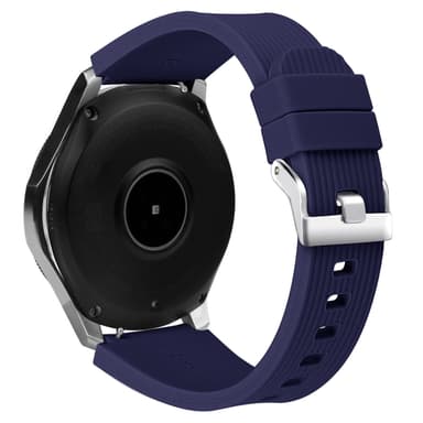 Samsung Galaxy Watch 46 mm bånd, myk silikonerstatningsrem Blå (L)