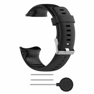 Sporty klokkereim av silikon, Polar Vantage V Sort