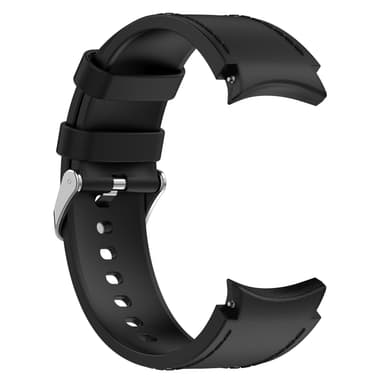 Silikon ensfarget armbåndsurrem for Samsung Galaxy Watch Sort S
