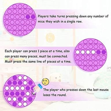 Pop it Fidget Toy rund Lilla
