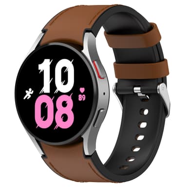 Silikon ensfarget armbåndsurrem for Samsung Galaxy Watch Brun S