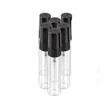 Mini refill parfymeflaske sprayflaske 5 ml 5-pakning Sort