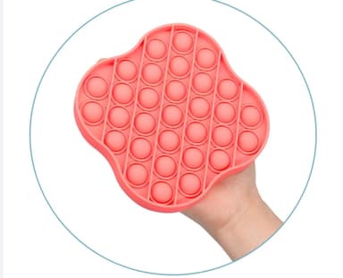 Pop it Fidget leketøy for avslapning Rød