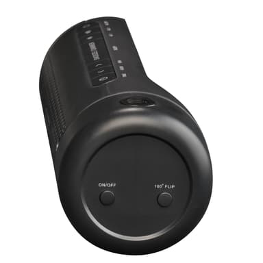 Klokkeradio med projeksjon Dobbel alarm Sort
