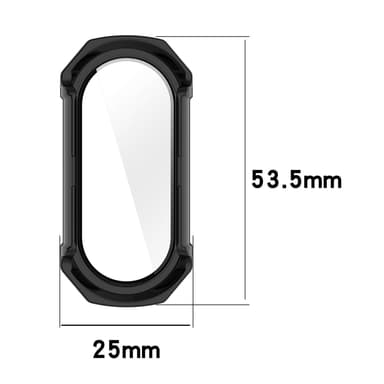 Smart klokkedeksel med skjermbeskytter Mørke blå Mi Band 8