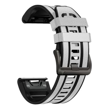 TPU-klokkerem for Garmin Fenix7/6/5 22mm Hvit