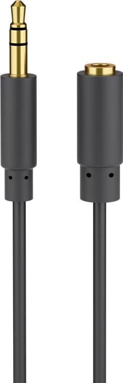 Hodetelefoner og AUX-forlengelseskabel  3,5 mm  3-pins  slank