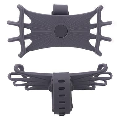 Mobilholder for sykkel, grå