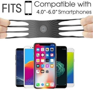 Mobilholder for sykkel, grå