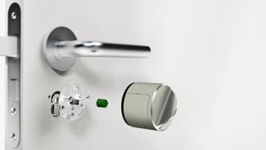 Danalock V3 smart trådløs smartlås (sort brun/Zigbee/Euro)