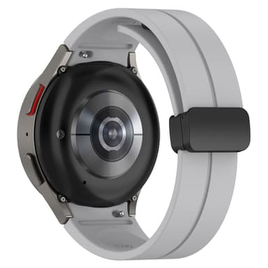 Silikonklokkerem 20 mm for Samsung Galaxy Watch 5/4 Lysegrå