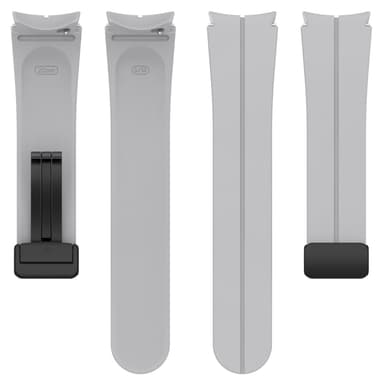Silikonklokkerem 20 mm for Samsung Galaxy Watch 5/4 Lysegrå